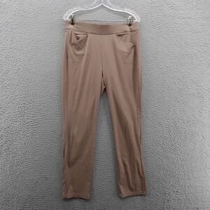 Chicos Travelers Crepe Ankle Pants Size 0.5 US 6 Brown‎ Womens Pull On Career